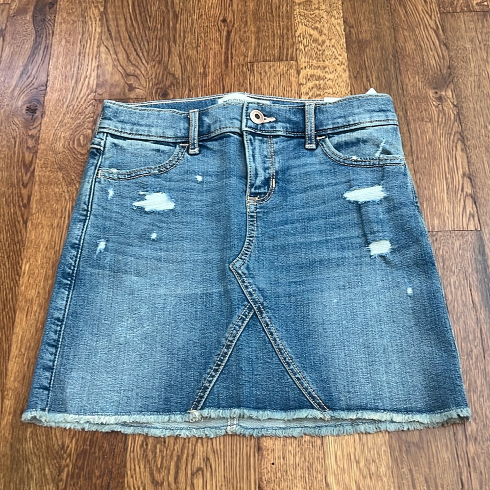 Abercrombie kids girls Jean skirt size 9/10